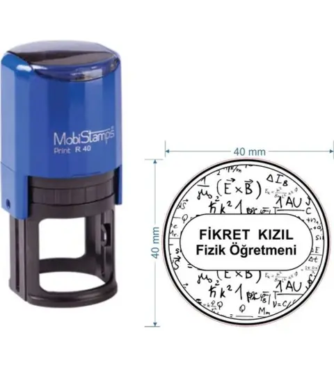 Mobistamps R40 Kişiye Özel Fizik Öğretmeni Kaşesi