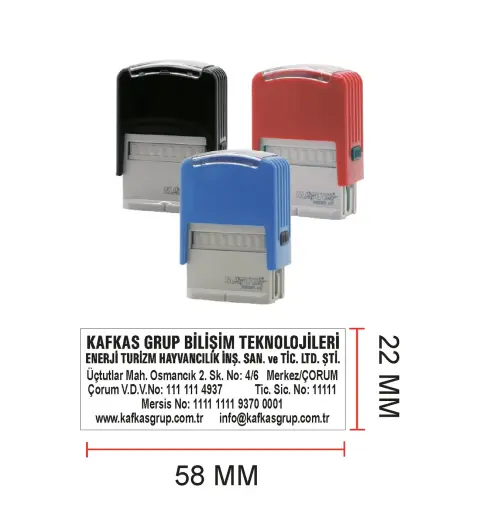 Matuya 13 "şirket Kaşesi " Kaşesi- Siyah Mürekkep