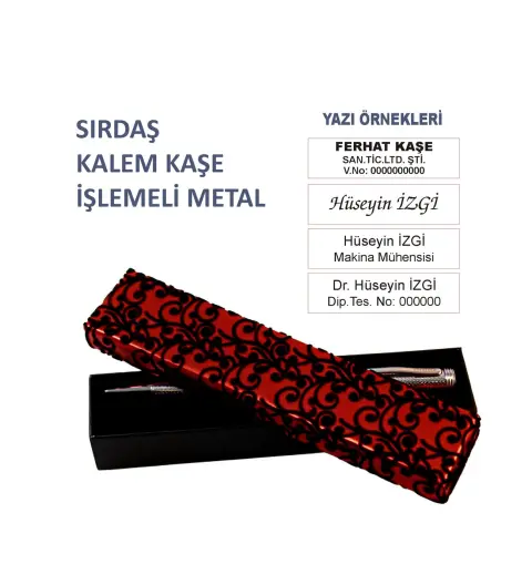 Kaşeciniz Kalem Kaşe - İşlemeli Metal