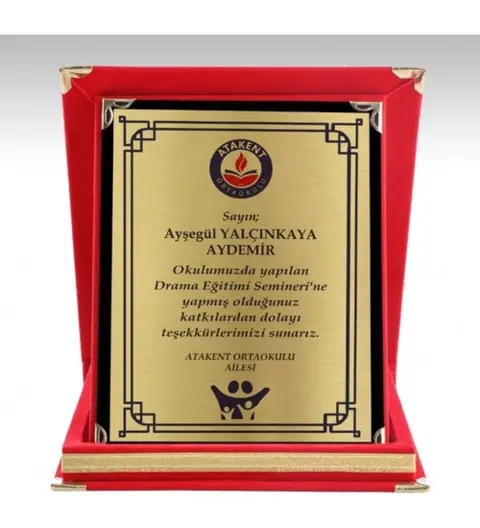 Kaşeciniz Plaket Logolu Plaket
