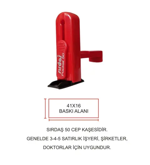 Cep Kaşe Sırdaş 50 Kişiye Özel Şirket Kaşesi