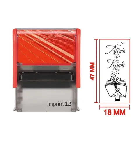Kütüphane Kaşesi - Trodat İnprint 12 - İthal
