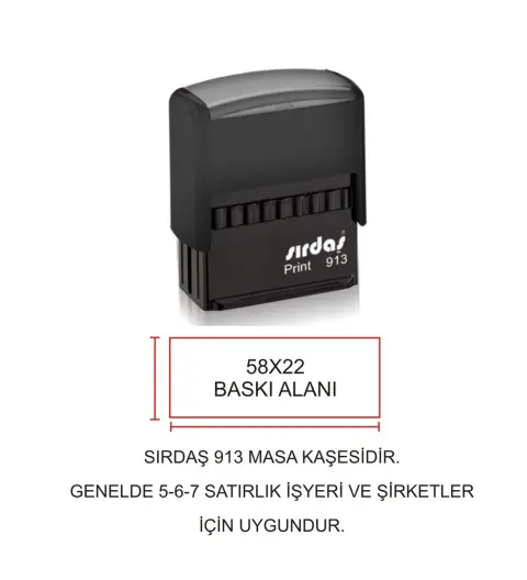Sırdaş 913 Kişiye Özel Şirket Kaşesi