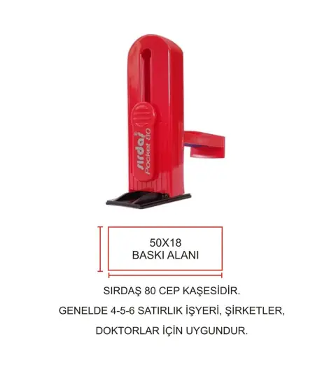 Cep Kaşe Sırdaş 80 Kişiye Özel Şirket Kaşesi
