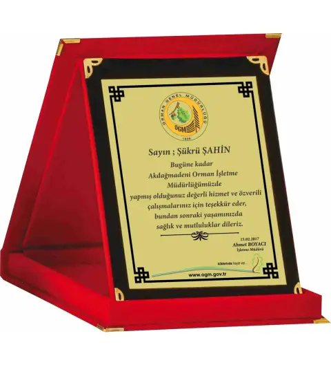 Kaşeciniz Plaket Logolu Plaket