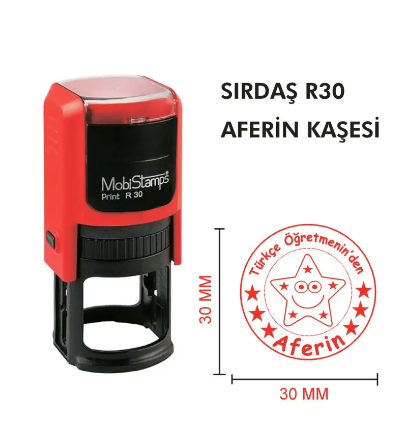 Kaşeciniz Sırdaş R30 Öğretmen - Aferin Kaşesi - Model - 4