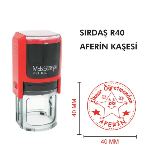 Kaşeciniz Sırdaş R40 Öğretmen - Aferin Kaşesi - Model 2