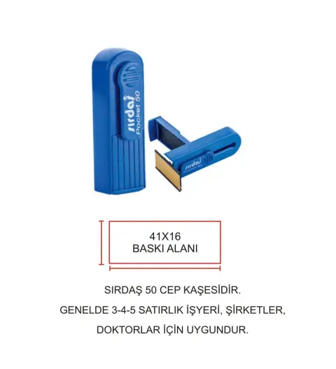 Cep Kaşe Sırdaş 50 Kişiye Özel Şirket Kaşesi