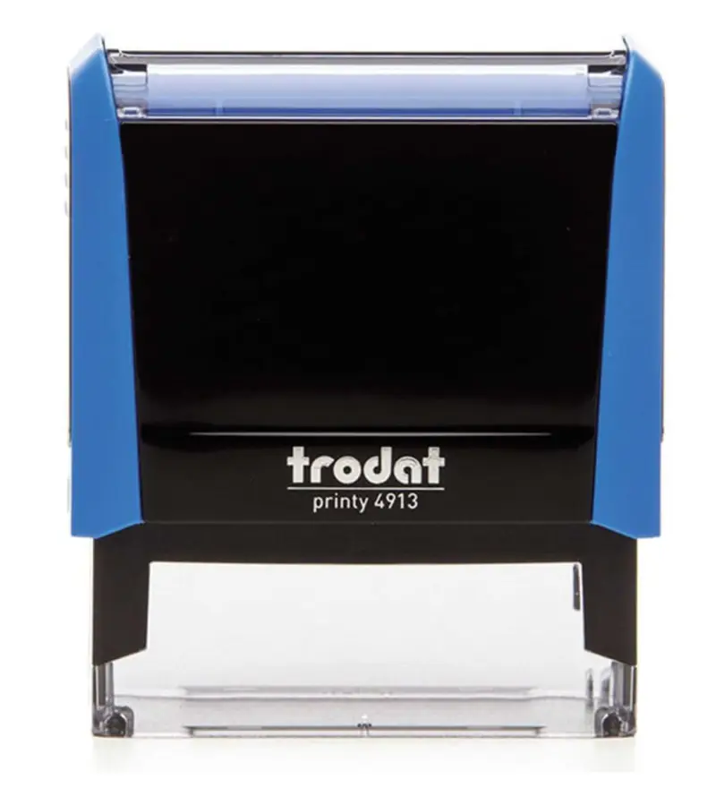 Trodat 4913 Kişiye Özel Firma ve Şirket Kaşeleri - Mavi Makine - Mavi Mürekkep