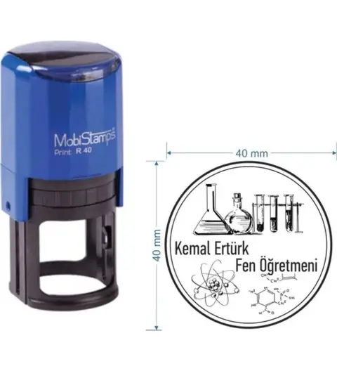 Mobistamps R40 Kişiye Özel Fen Öğretmeni Kaşesi
