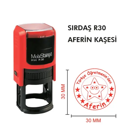 Kaşeciniz Sırdaş R30 Öğretmen - Aferin Kaşesi - Model - 4