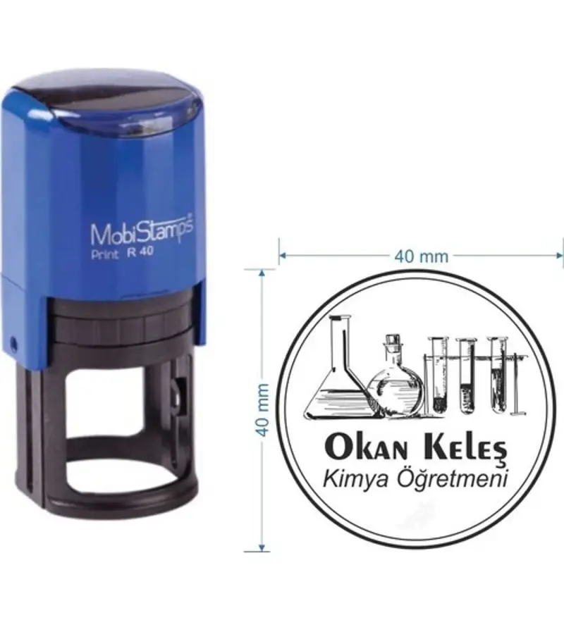 Mobistamps R40 Kişiye Özel Kimya Öğretmeni Kaşesi