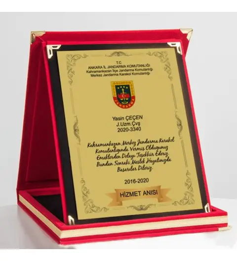 Kaşeciniz Plaket Logolu Plaket