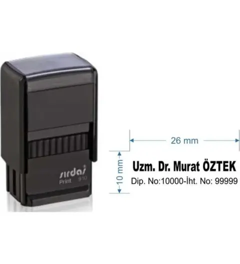 Sırdaş 910 Kişiye Özel Doktor Kaşesi Siyah Keçe
