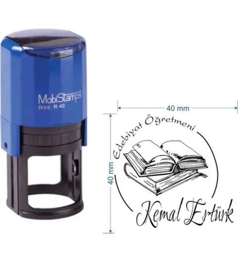 Mobistamps R40 Kişiye Özel Edebiyat Öğretmeni Kaşesi