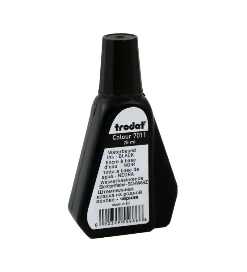 Trodat 7011 Kaşe Mürekkebi - Siyah